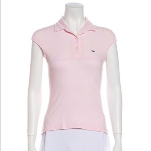 Lacoste pink polo